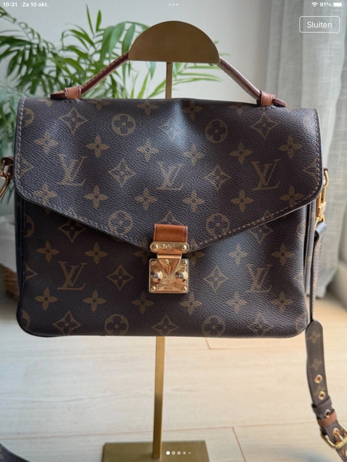 Louis vuitton metis M44875, Handtassen en Accessoires, Gebruikt, Minder dan 30 cm, Bruin, Ophalen of Verzenden