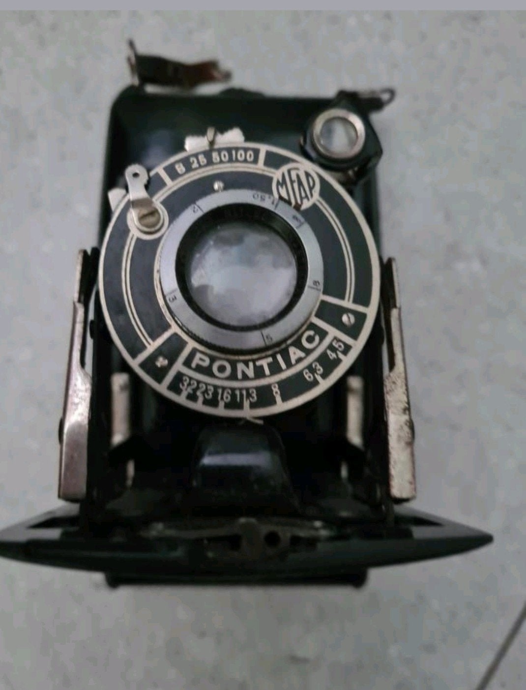 Kodak Pontiac Paris Balg, années 1940 
Métal  vaste prijs, Enlèvement ou Envoi, Kodak
