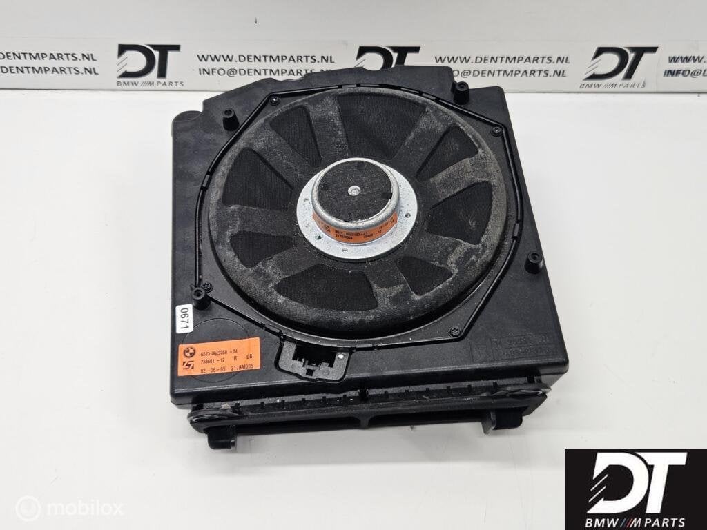 Subwoofer rechts Hifi DSP BMW E60 E61 E63 65139143134, Gebruikt, Ophalen of Verzenden, BMW