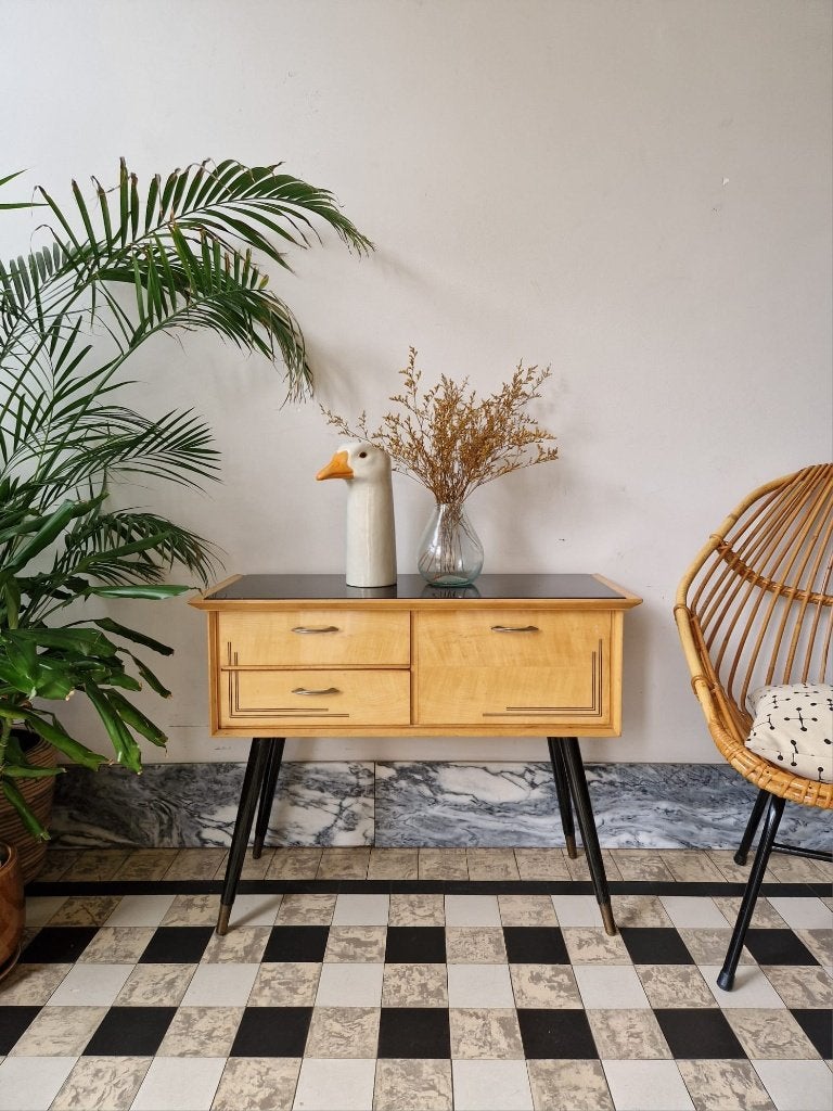 Vintage sixties kastje | ladekastje | klepkastje, 25 à 50 cm, Moins de 100 cm, Utilisé, 50 à 100 cm