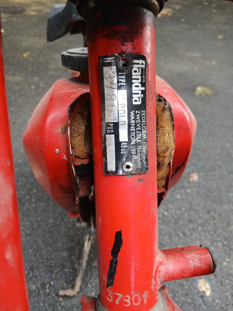 FLANDRIA POLO ROUGE POUR PIECES, Vélos & Vélomoteurs, Enlèvement, Utilisé, Cadre, Autres marques