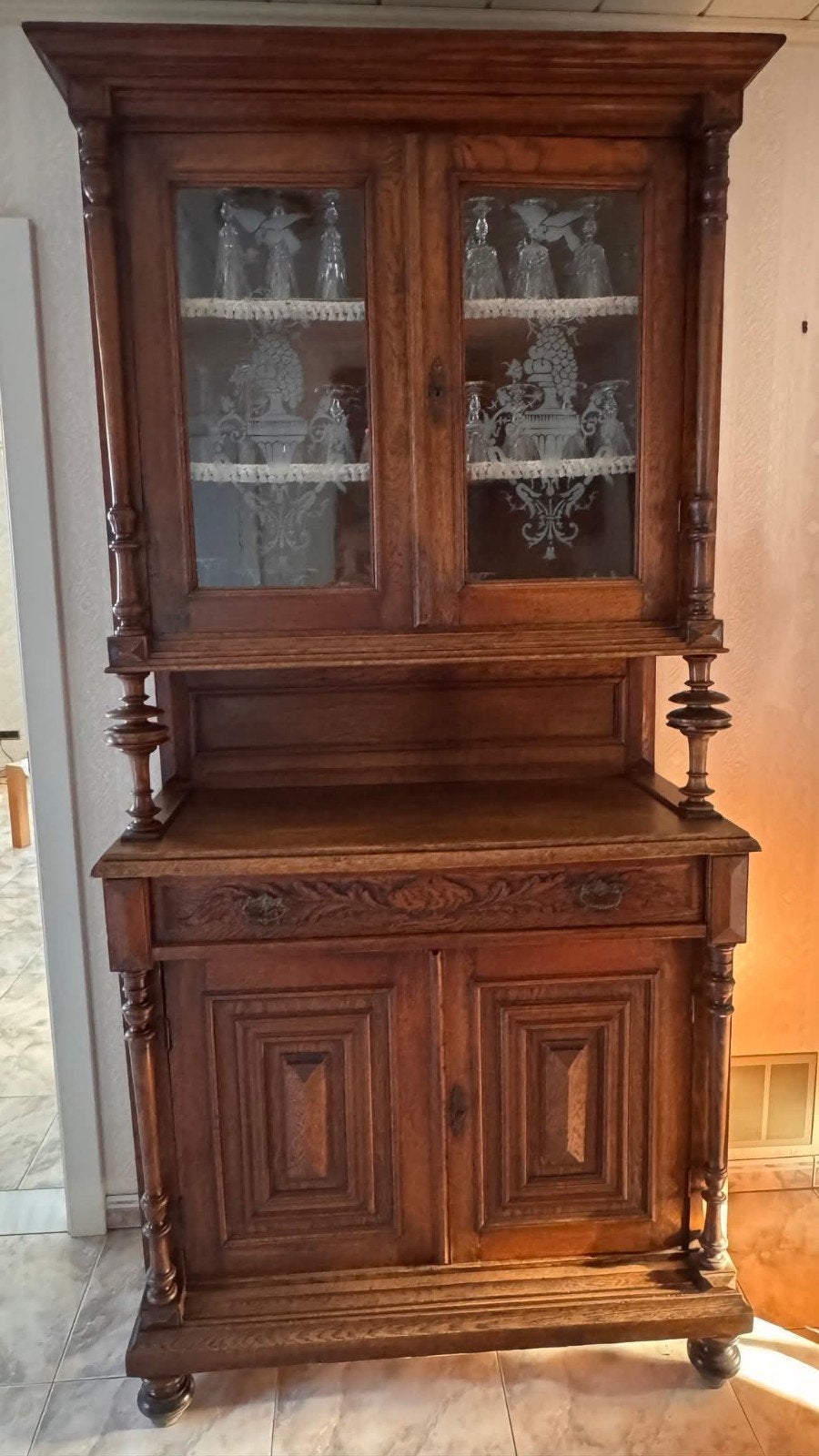 antieke kast, Ophalen