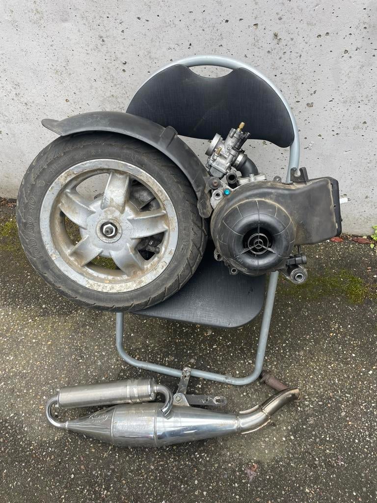 Bloc complet Piaggio Zip 2T 70cc (possible avec de câbles), Vélos & Vélomoteurs, Pièces de cyclomoteur | Général, Utilisé, Bloc