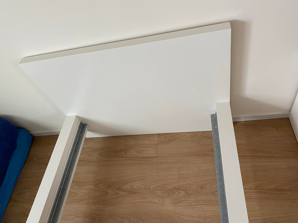 Ikea Malm een persoonsbed 90 breed wit, Ophalen, 90 cm, Eenpersoons, Wit