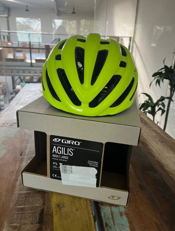 Giro Agilis Fietshelm - Highlight Yellow - Maat L, Sport en Fitness, Nieuw, Giro, Ophalen of Verzenden, Helm
