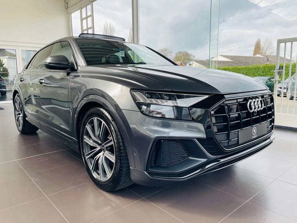 Audi Q8 50TDi Quattro *GARANTIE +S-LINE +TOIT PANO+FULL*, Autos, Argent ou Gris, Euro 6, Entreprise, Q8