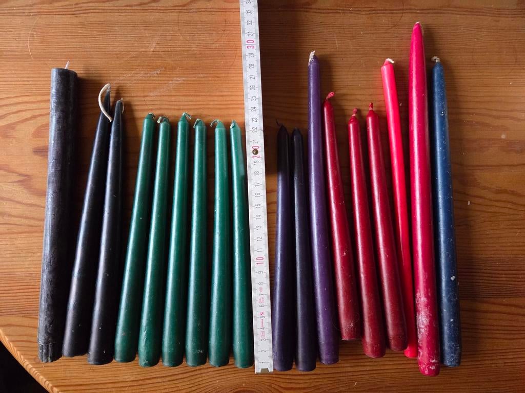 2 pakken kaarsen, Ophalen