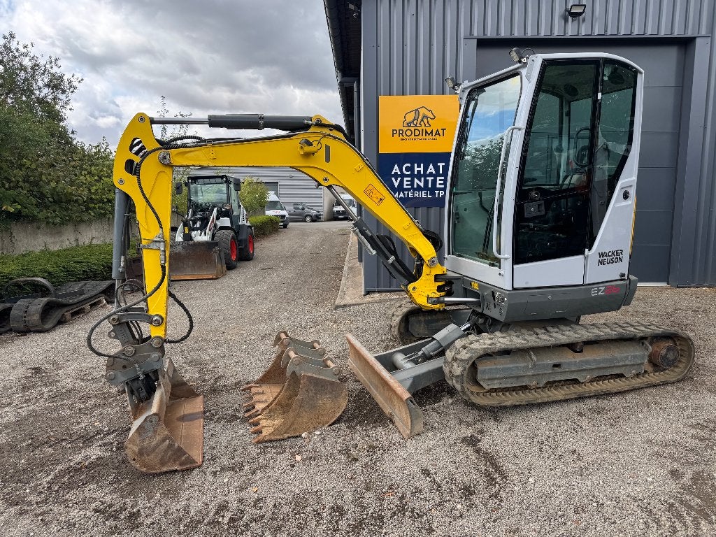 Mini pelle Wacker Neuson EZ26 - Année 2022 - bac inclinable, Enlèvement, Excavatrice