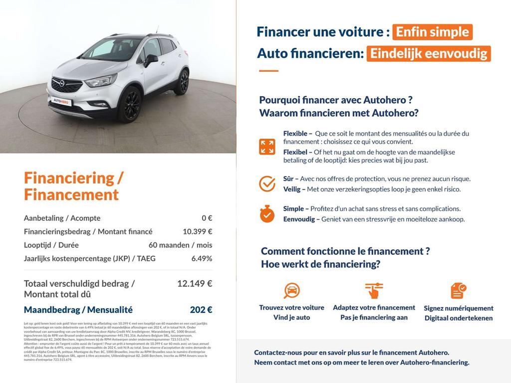 Opel Mokka X 1.4 Turbo X Vision S&S, Argent ou Gris, Euro 6, MokkaX, Boîte manuelle