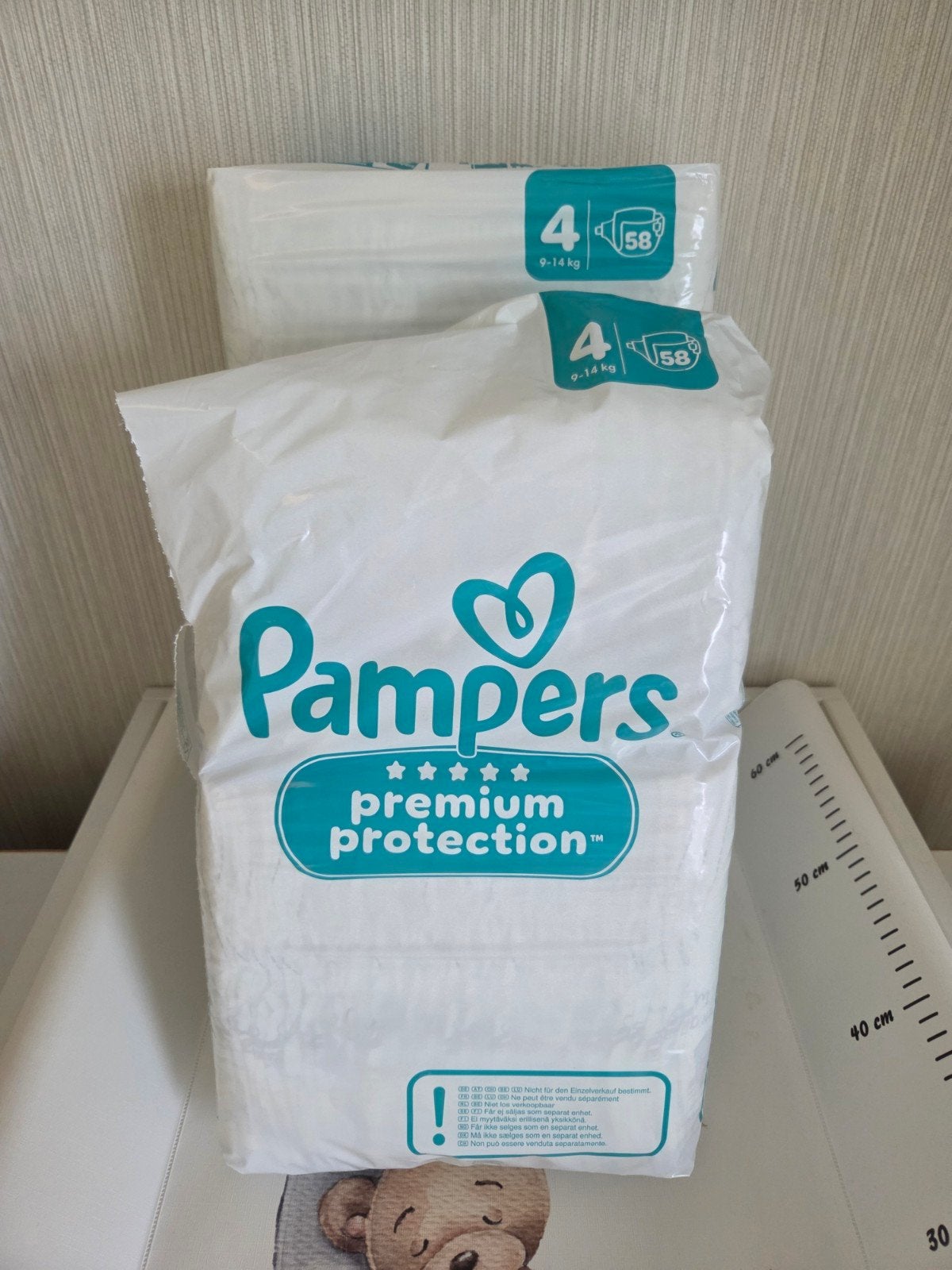 pampers verschillende maten, Ophalen