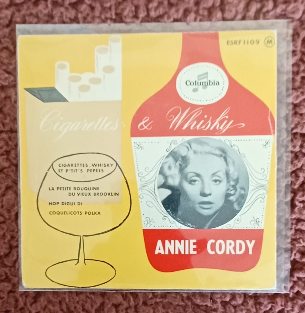 Vinylsingle (EP)// ANNIE CORDY// Cigarettes & Whisky// 1957, EP, Enlèvement ou Envoi, EP