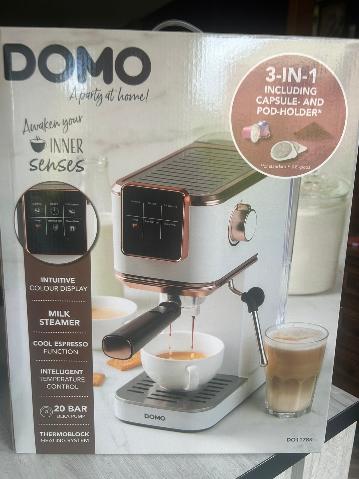 Espressomachine, Ophalen of Verzenden, Zo goed als nieuw, Gemalen koffie, Stoompijpje