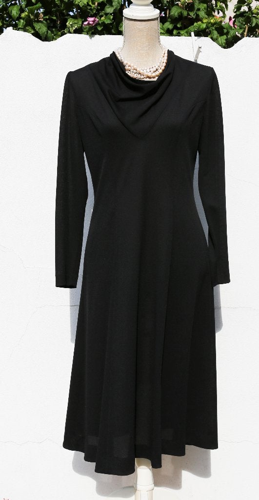 Robe noire Vintage - Taille 38/40 - Couture chiffons, Couture chiffons, Enlèvement ou Envoi, Taille 38/40 (M), Noir