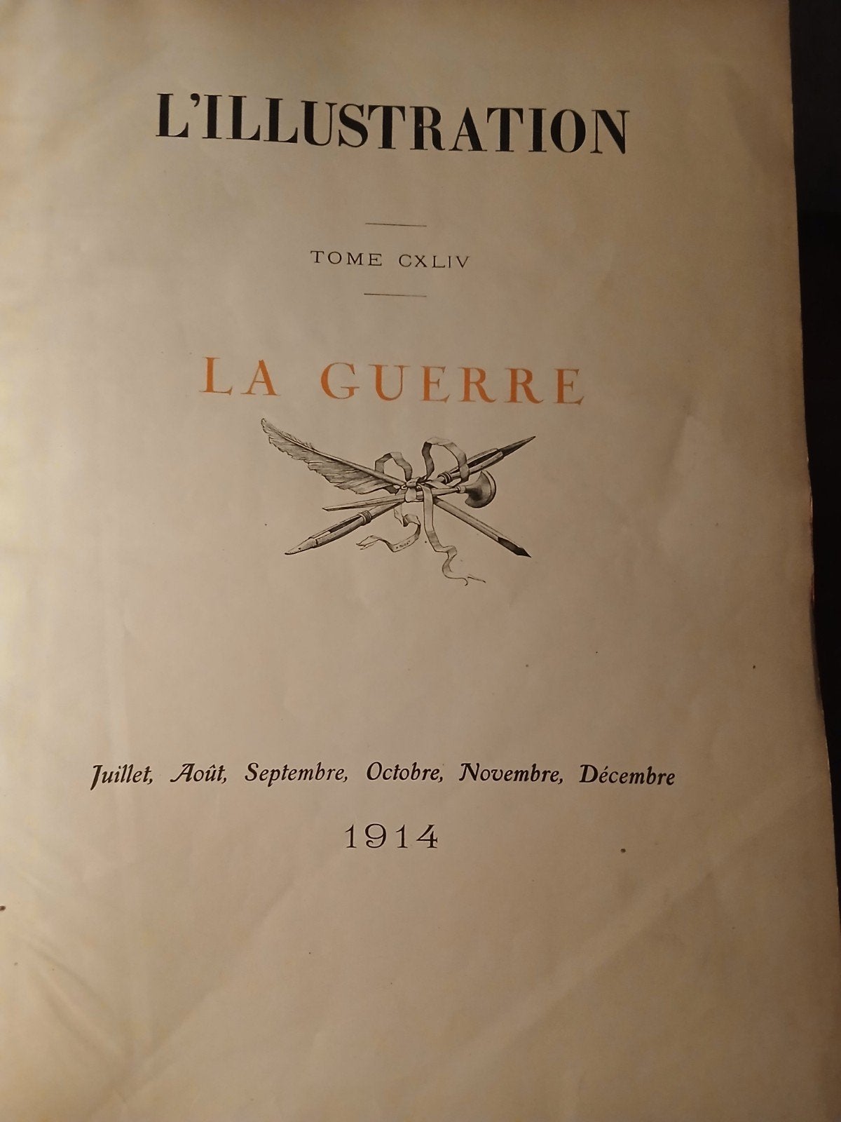 « Lot 10 tomes anciens L'Illustration –  Grande Guerre, Enlèvement, 20e siècle ou après, COLLECTIF, Utilisé