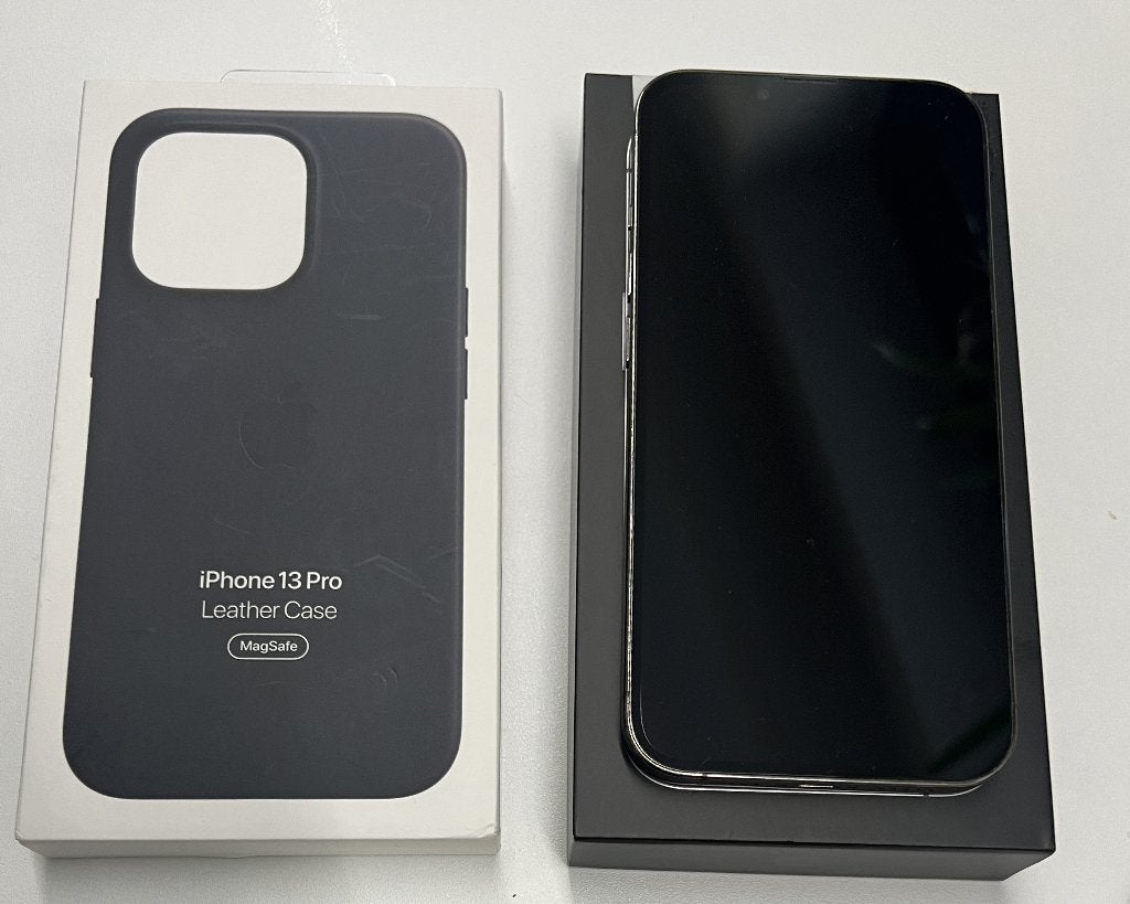 Iphone 13 Pro - 256GB Graphite + leather case, Télécoms, 256 GB, 80 %, Enlèvement, Sans abonnement