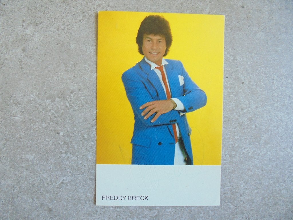 Gehandtekende foto Freddy Breck, Envoi, Photo