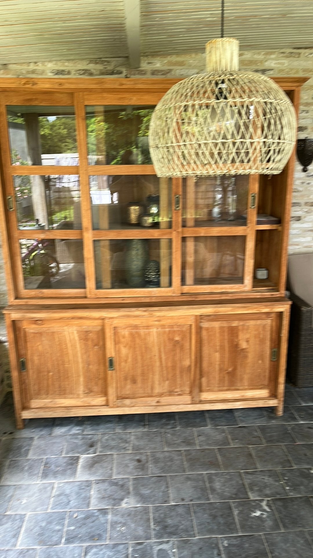 Kast teak, Ophalen, Gebruikt, 200 cm of meer, 150 tot 200 cm