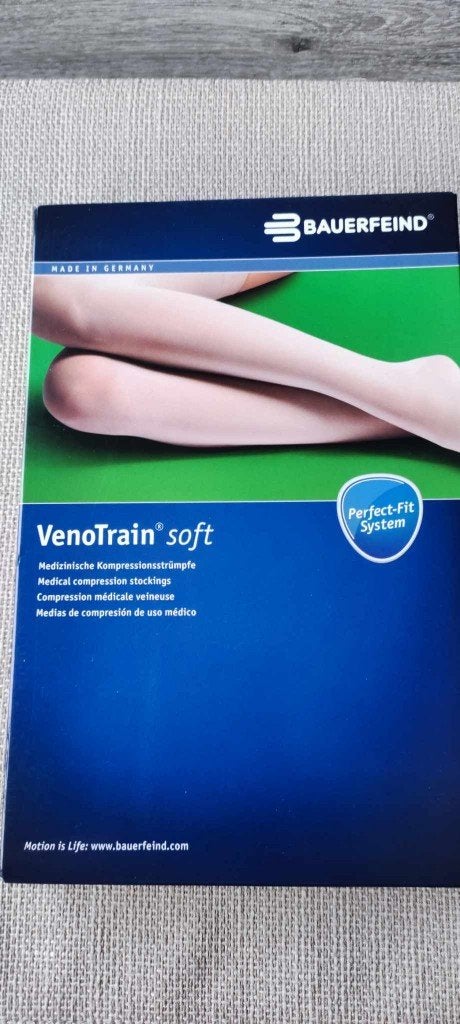 Bauerfeind steunkousen Venotrain soft AD L Plus long, Ophalen of Verzenden, Zo goed als nieuw