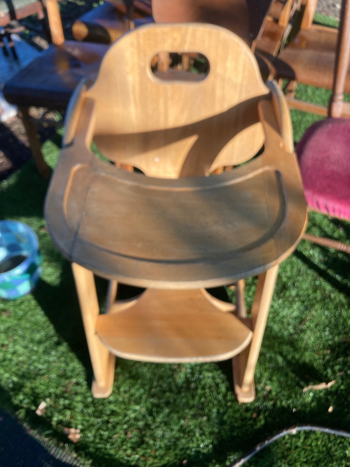 Gratis houten kinderstoel, Kinderen en Baby's, Kinderstoelen, Ophalen, Zo goed als nieuw