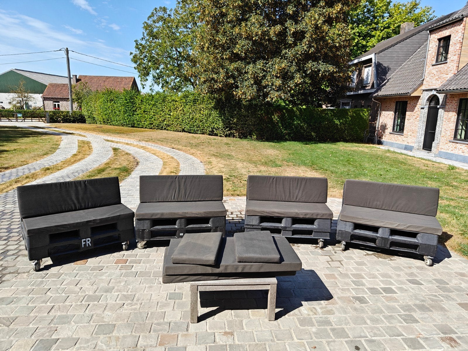 lounge set, Enlèvement, Utilisé, Banque, Sets de jardin