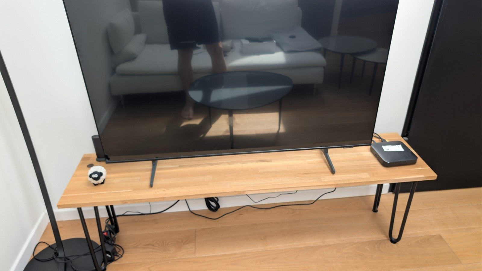 Banc bois lamellé collé / meuble TV, 100 à 150 cm, Moins de 50 cm, Enlèvement, Chêne