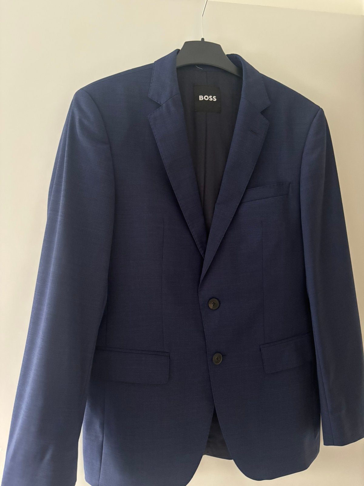 Boss kostuum, Ophalen of Verzenden, Zo goed als nieuw, Maat 48/50 (M), Blauw
