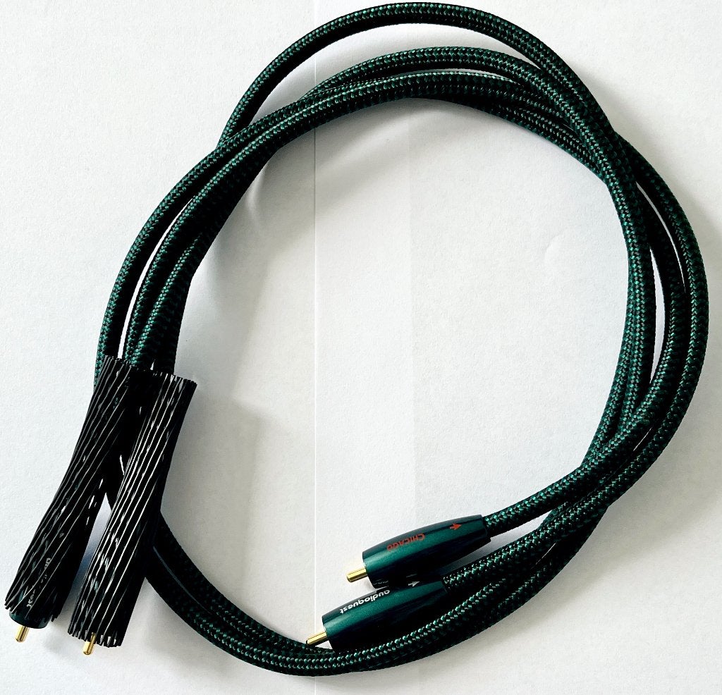 Audioquest Chicago RCA Interlink 1M. IZGST, Ophalen of Verzenden, Zo goed als nieuw, Minder dan 2 meter, Interlink-kabel