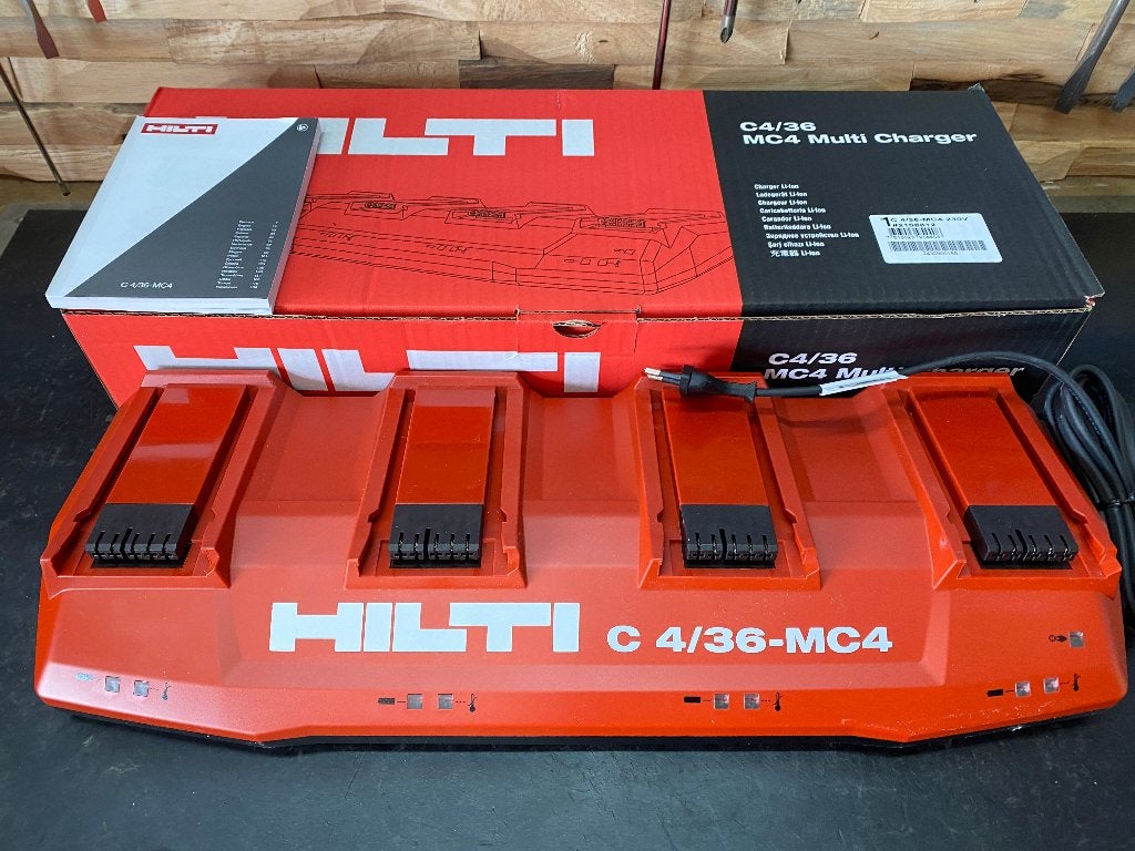Multi snellader Hilti voor 4 accus, Doe-het-zelf en Bouw, Gereedschap | Machine-onderdelen en Toebehoren, Nieuw, Ophalen