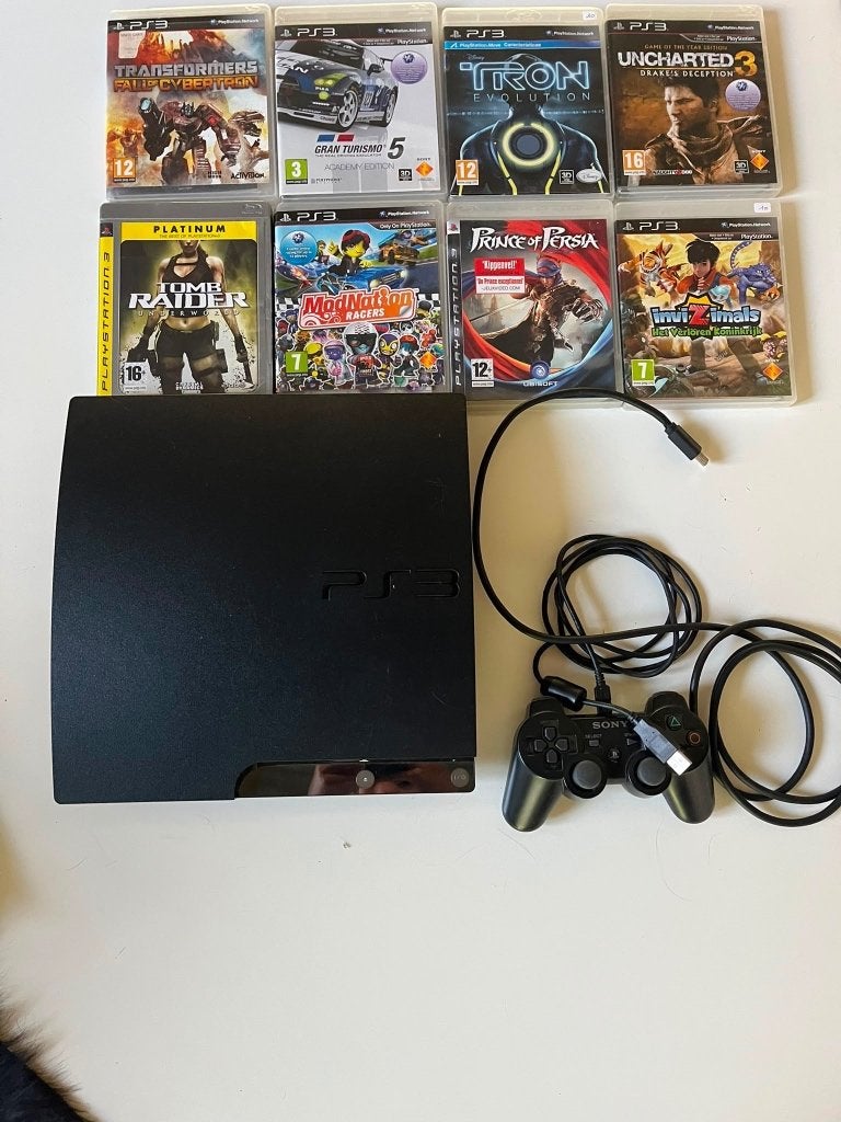 Playstation3 met games, Games en Spelcomputers, Ophalen, Gebruikt, Met 1 controller, Met games