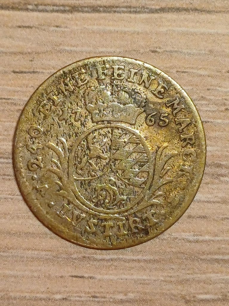 Pièce ancienne 5 Kreuzer Palatinat - Charles-Théodore (1765, Envoi, Autres pays, Série, Argent