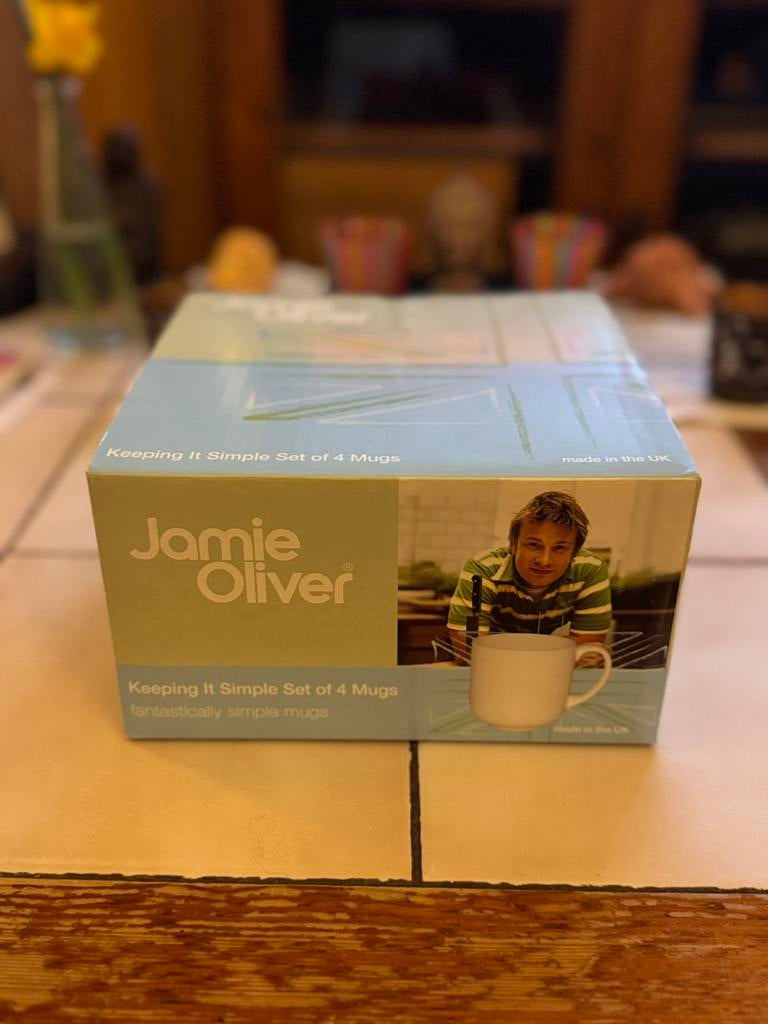 Set de 4 tasses Jamie Oliver, Maison & Meubles, Enlèvement, Neuf, Uni, Autres types