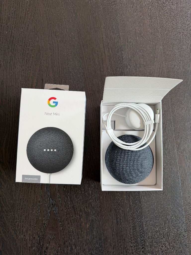 Google Nest Mini, Ophalen of Verzenden, Nieuw, Slimme speaker, Google