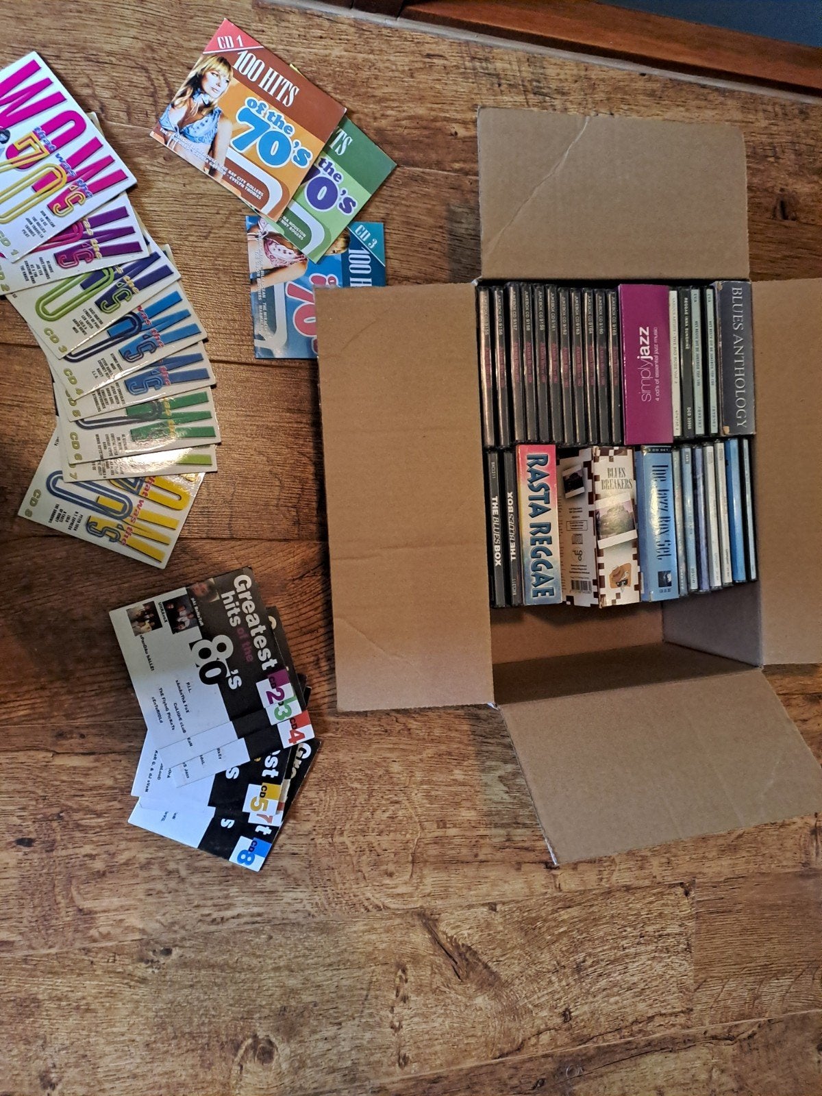 Lot van +/- 60 cd's, Cd's en Dvd's, Ophalen