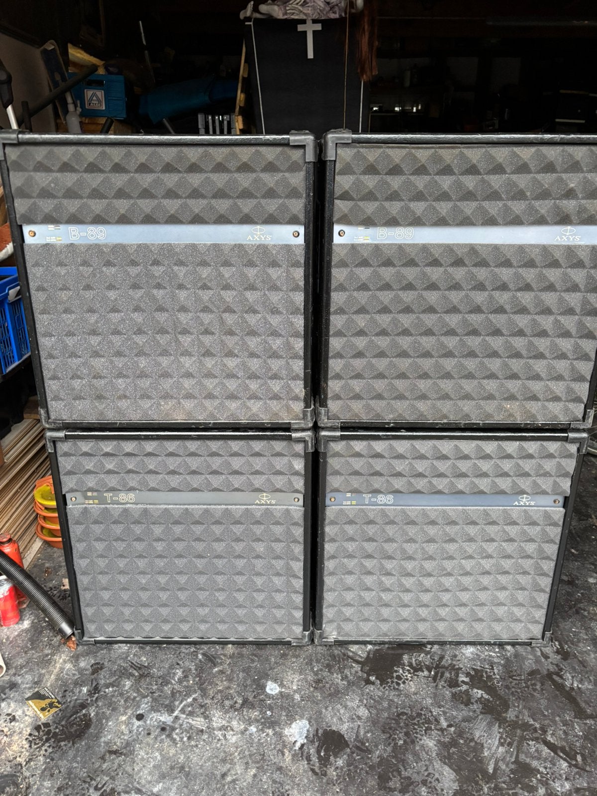 Setje axys luidsprekers, Audio, Tv en Foto, Luidsprekerboxen, Ophalen, Gebruikt, Overige typen, Overige merken