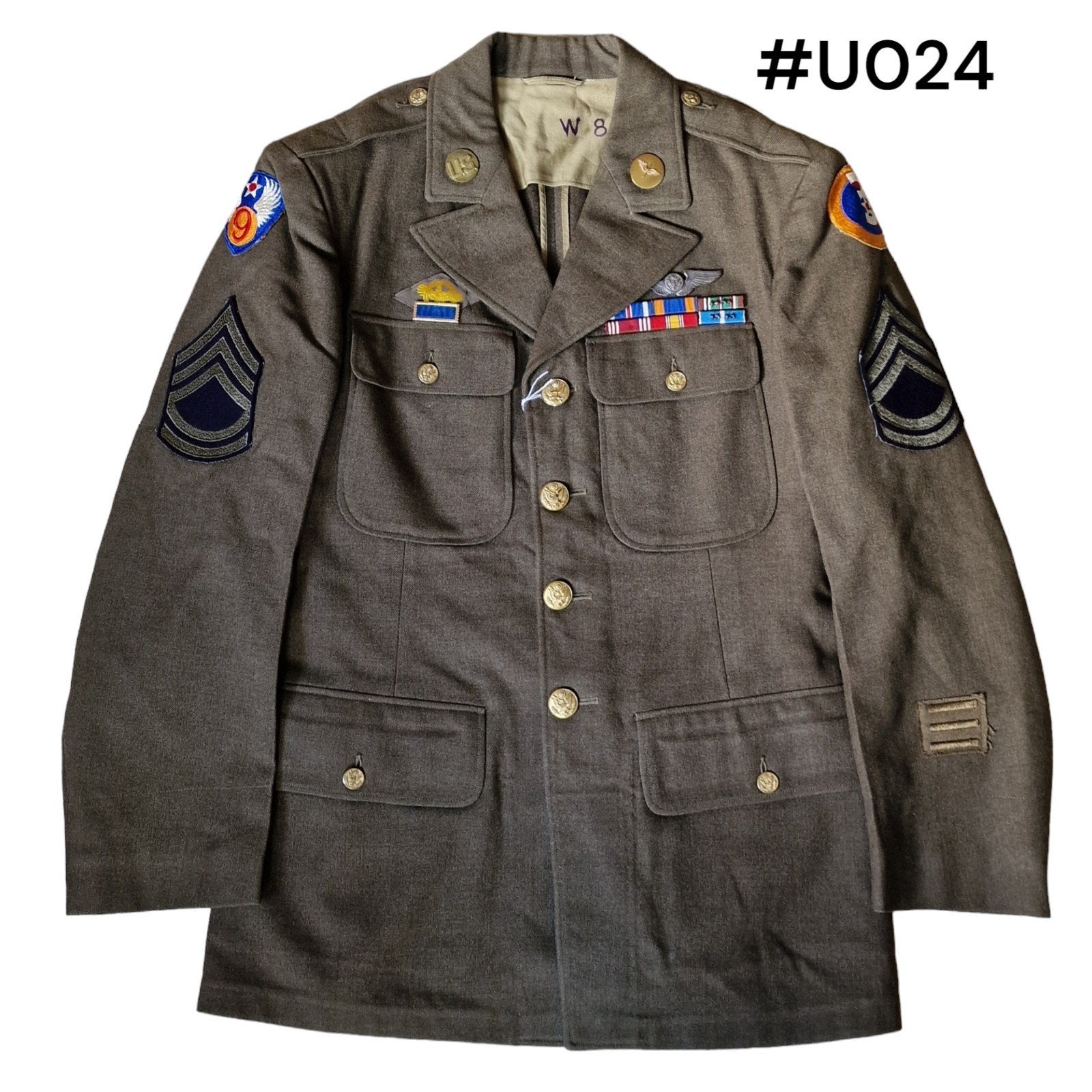 US WWII 9th & 3rd Army Air Force Air Crew Class A Jacket, Ophalen of Verzenden, Luchtmacht, Kleding of Schoenen