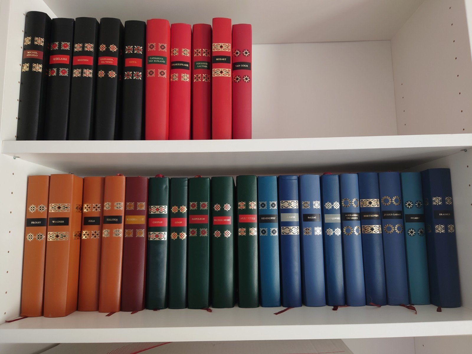 reeks decoratieve boeken Genie en Wereld, Livres, Comme neuf, Enlèvement, Autres sujets/thèmes, Série complète