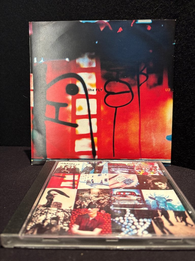 U2 "Achtung Baby" CD + "The Fly" Single, Cd's en Dvd's, Rock, Inclusief boekje, 7 inch, Ophalen of Verzenden