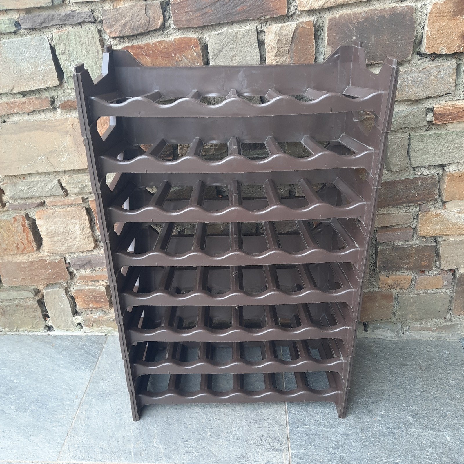 8 porte bouteilles cassier marron pour 48 bouteilles, 25 bouteilles ou plus, Comme neuf, Enlèvement, Autres matériaux