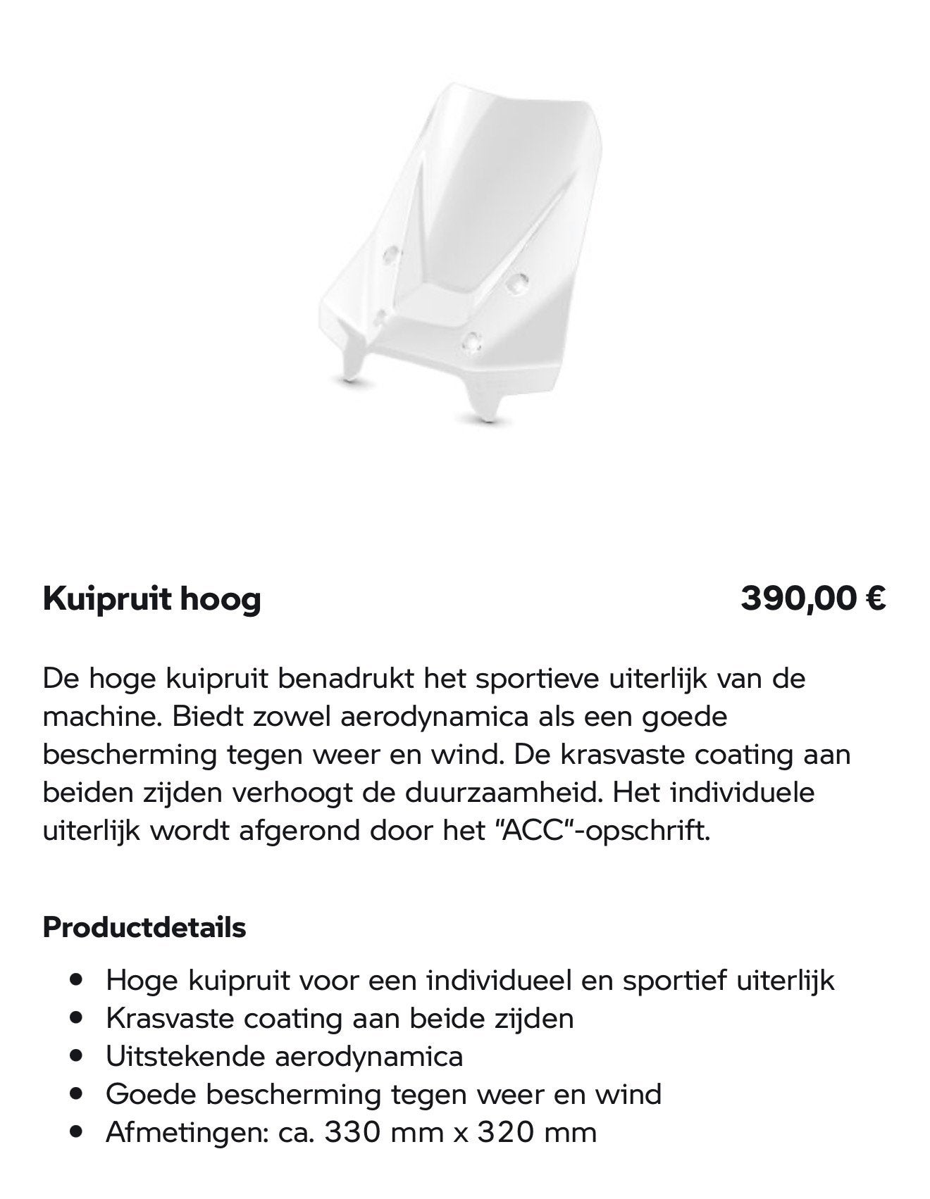 Groot scherm BMW GSA (OEM), Motoren, Ophalen, Gebruikt