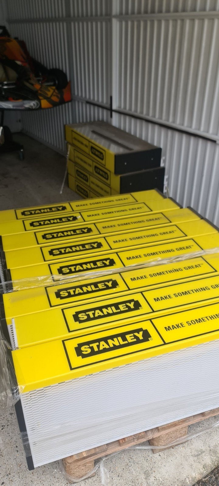 12x gebruikte lichtbakken stanley. mooi decoratief ., Ophalen