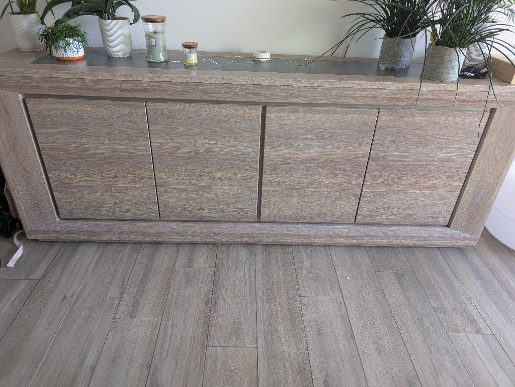 tv-meubel + dressoir, Ophalen, Overige materialen, 200 cm of meer, 25 tot 50 cm