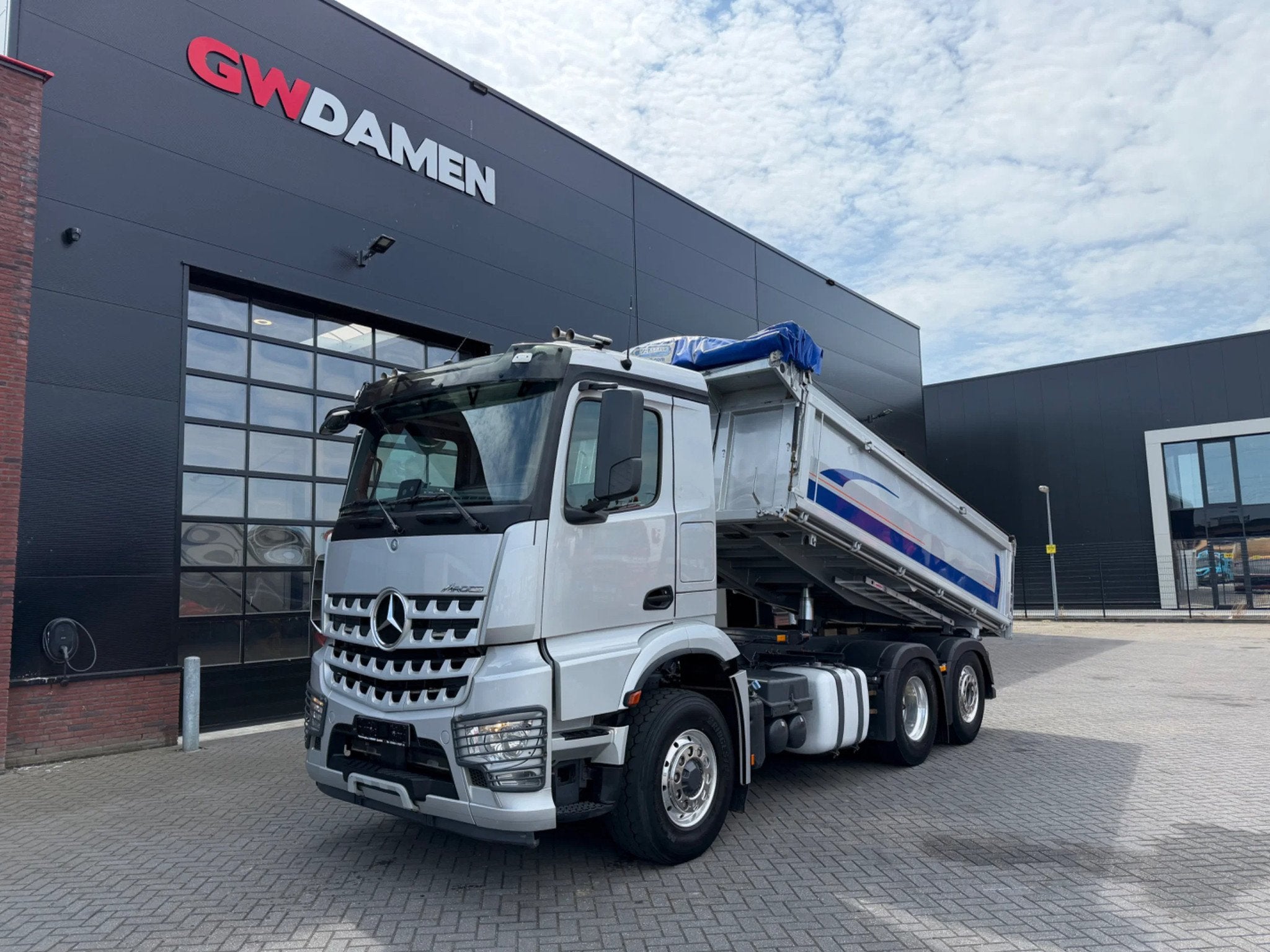 Mercedes-Benz Arocs 2640 6x4 HAD Euro 6, Autos, Camions, Argent ou Gris, Achat, Euro 6, Mercedes-Benz