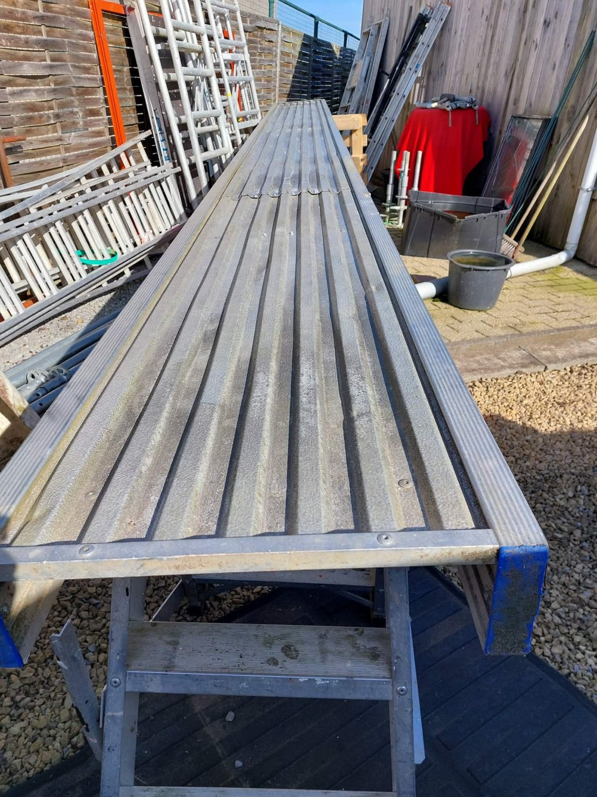 Loopbalk / loopbrug  aluminium 6.20 meter, Ophalen, Gebruikt, Overige typen