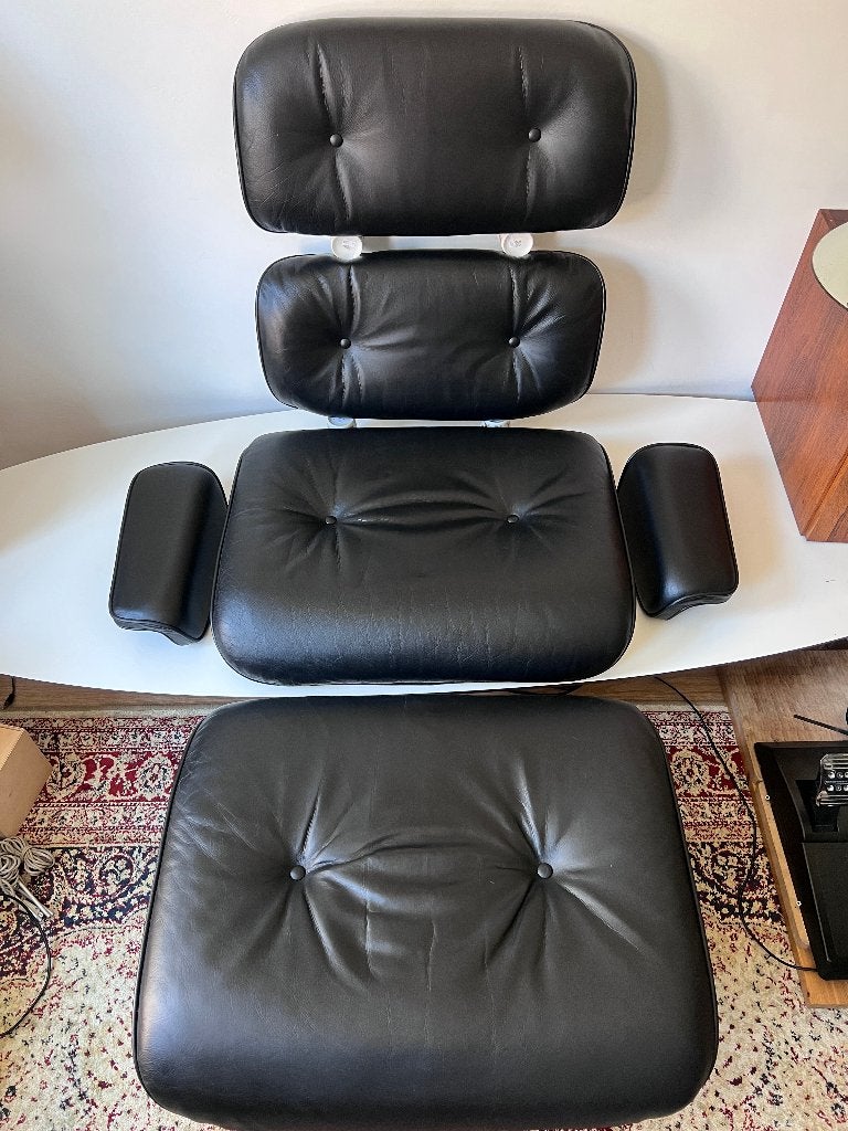 Complete VINTAGE Vitra Eames Lounge kussenset Herman Miller, Ophalen of Verzenden