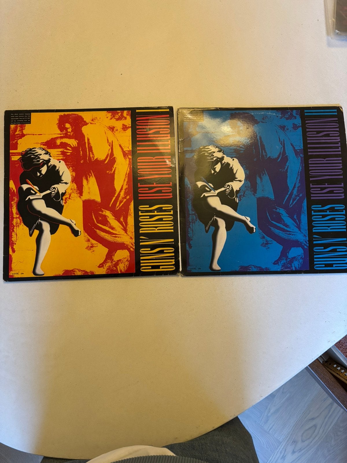 Lp 1991 guns n roses - use your illusion I + II vinyl vg+, Enlèvement ou Envoi