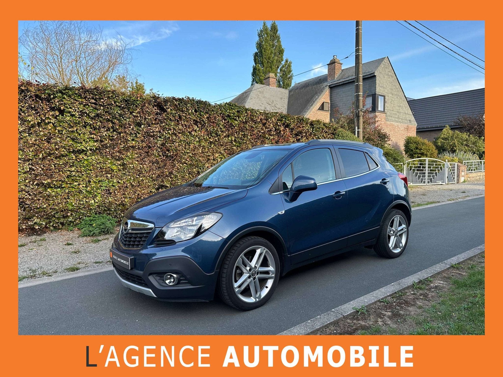 Opel Mokka 1.4 Turbo 4x2 Cosmo - GARANTIE 12M - 3a, Auto's, Gebruikt, 4 cilinders, Blauw, Bedrijf