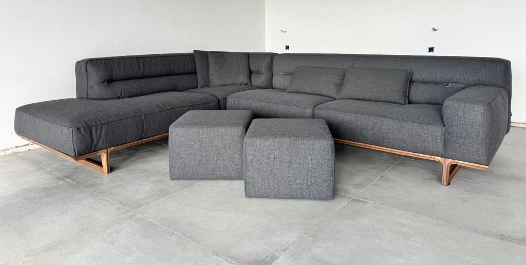 Natuzzi hoekzetel, Enlèvement, Neuf, Tissus, Modern comfort