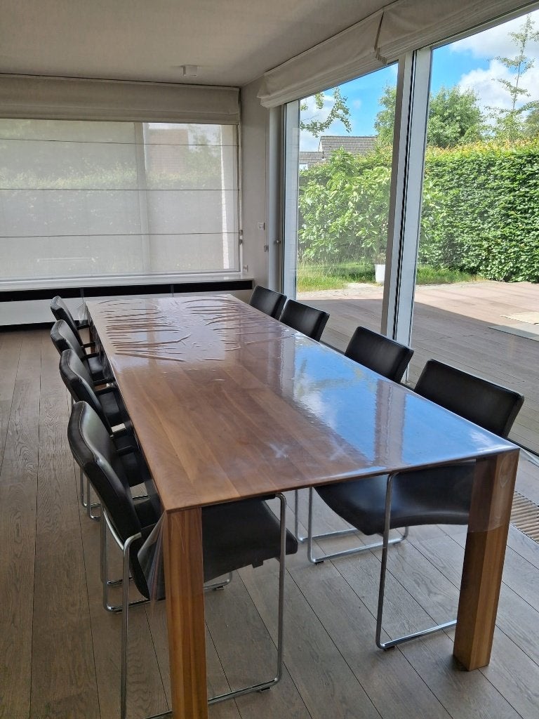 Kwaliteits living/vergader tafel en stoelen, Ophalen, Zo goed als nieuw