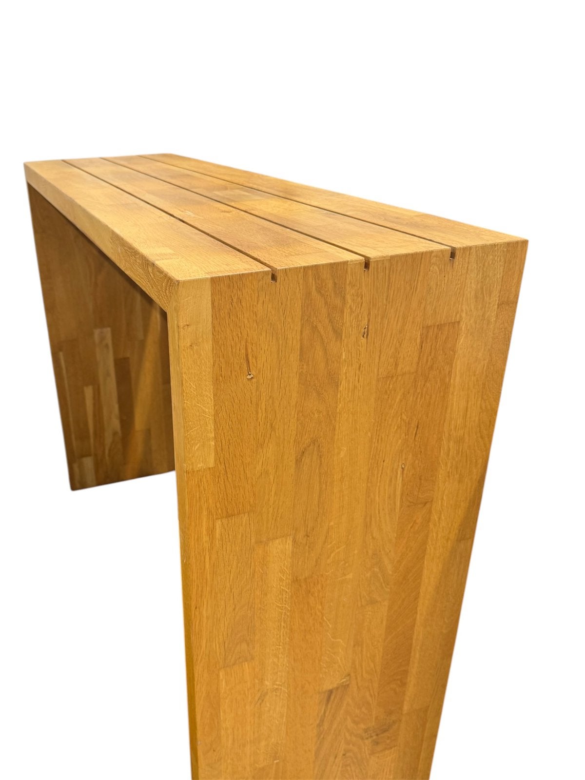 Table d'appoint/table de bar en chêne massif (130 x 90 cm), Maison & Meubles, Enlèvement ou Envoi, Comme neuf
