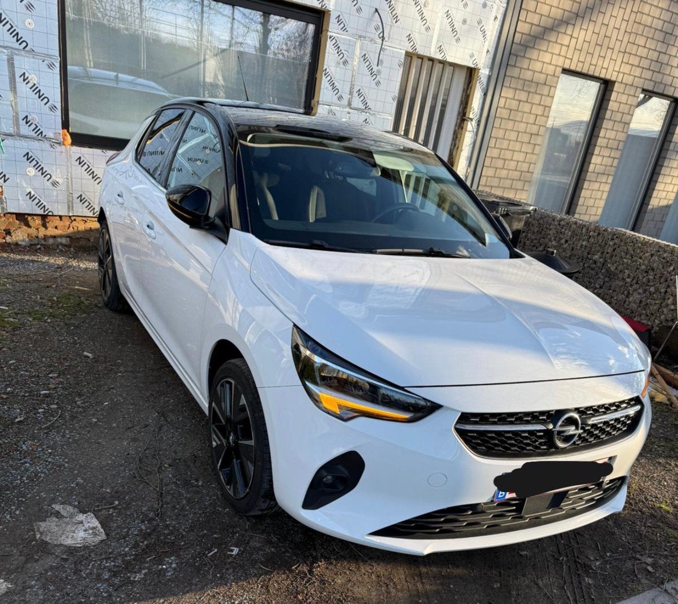 Opel corsa-e, Auto's, Opel, Zwart, Parkeersensor, Leder en Stof, Wit